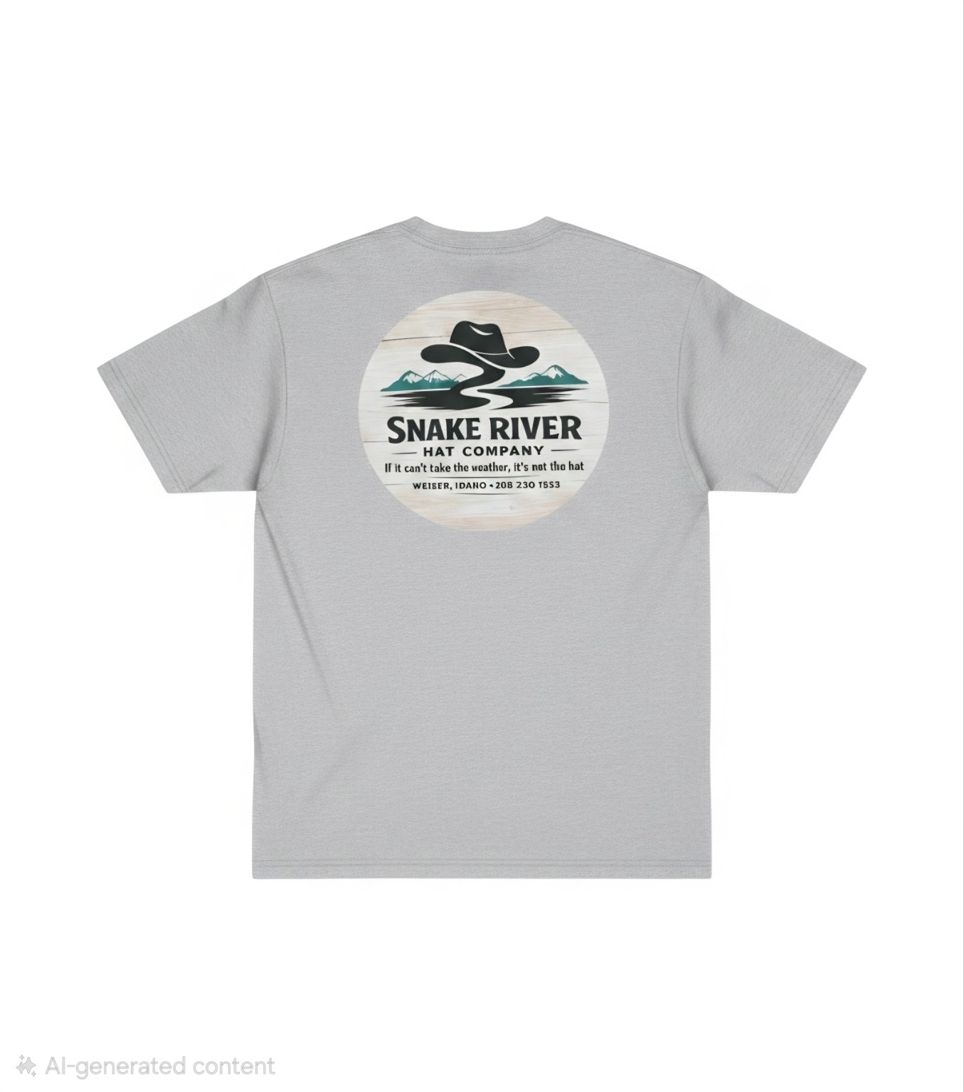 Round logo shirt back