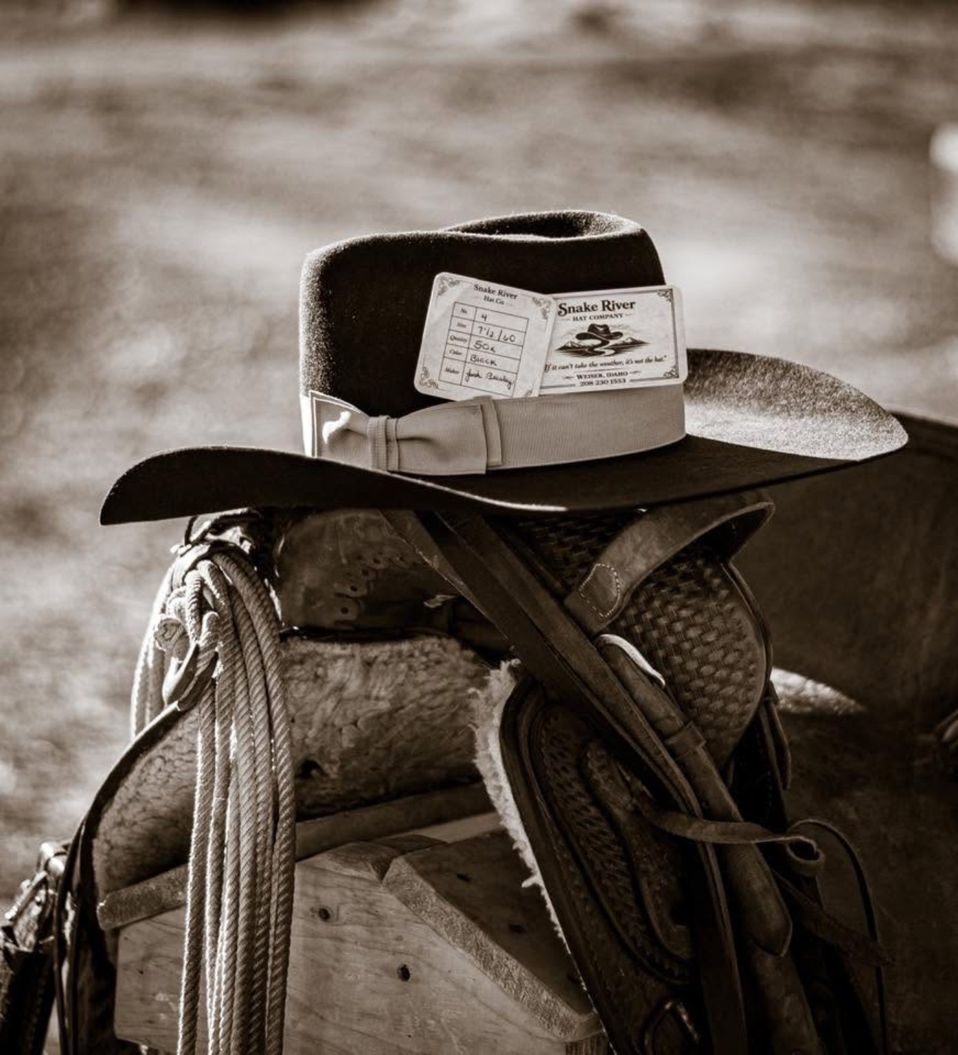 Custom Snake River cowboy hat